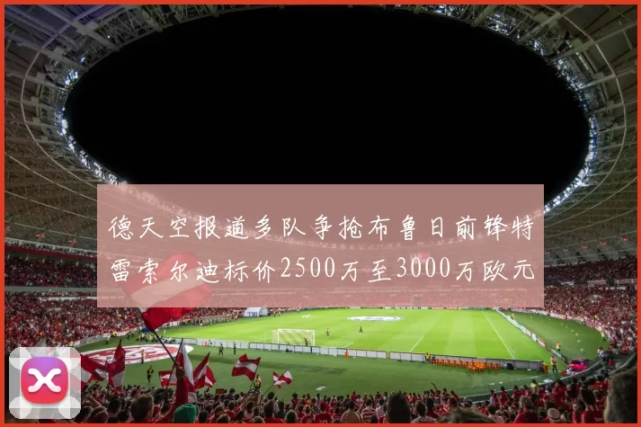 德天空报道多队争抢布鲁日前锋特雷索尔迪标价2500万至3000万欧元