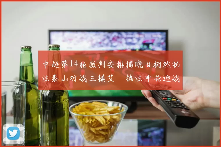 中超第14轮裁判安排揭晓甘树然执法泰山对战三镇艾堃执法申花迎战新鹏城